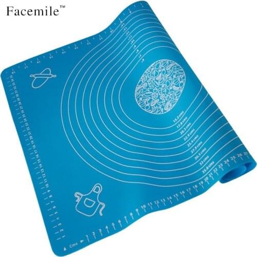 50x40cm Silicone Fondant Mat Pastry Boards Cake Dough Rolling Cutting Mat Non-stick Confectionery Tools Cake Shop Baking Utensil