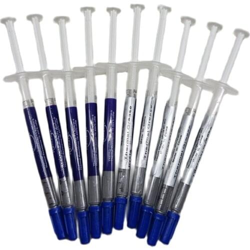 10pcs/lot Popular grey color thermal grease silicone Processor cooling paste thermal paste 1g