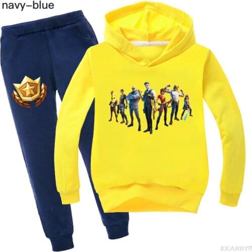 Fortnite Spring Autumn Kids Hoodies Children Hooded Coat Boys Outerwear Fashion T Shirt Clothes
