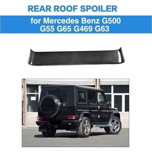 Rear Roof Window Roof Top Spoiler For Mercedes Benz G Class G350 G500 G55 G63 G469 G65 2013 - 2017 Real Carbon Fiber Wing Lip