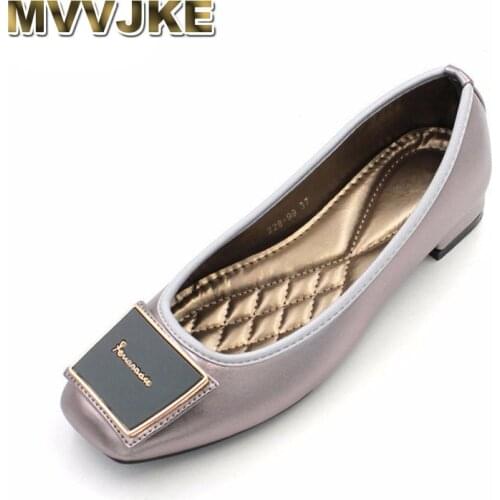 MVVJKE Women Flats Slip-On Ballet Flats Zapatillas mujer Woman Shoes Spring Autumn Shallow dress shoes Ladies Shoes