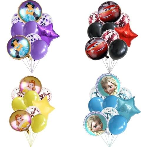 1 set Snow White Bell Balloons Princess Foil Balloon Happy Birthday Party Decorations Kids Toys Baby Show Suppiles Girl Gift