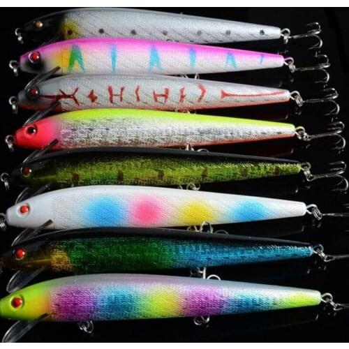 1 Piece Minnow Fish Bait 3 Treble Hook Swim Vibration Jigging Lure 14cm 15.8g Bass Trout Dogs Killer Fishing Tackle