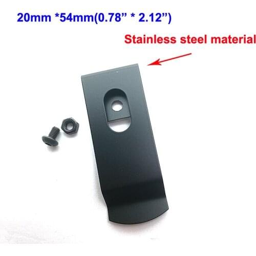 10pcs 0.78" *2.12"(20mm *54mm )Stainless steel Metal Spring Belt Holster Sheath Clip for Kydex with screws