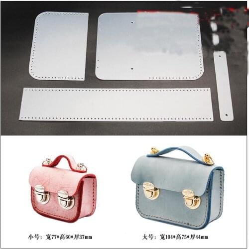 2021 DIY leather craft Bean bag Small briefcase Pendant sewing pattern pvc template