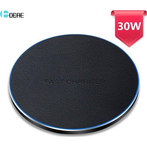 30W 20W 15W Qi Wireless Charger For iPhone 12 11 Pro Max XS XR X 8 Samsung S9 S10 S20 Note 20 10 9 Type C USB Fast Charging Pad