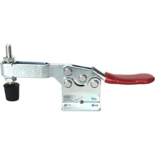 4Pcs Holding Capacity 90Kg Quick Release Horizontal U Bar Vertical Type GH-201B Toggle Clamp Extended Bar Raised Base