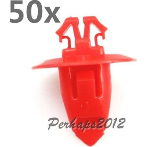 50 For Highlander Land Cruiser Tacoma & Tundra 2001On Fender Bumper Clip Nylon Retainer Red 90904-67037