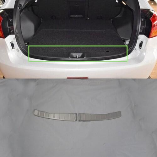 Car Accessoris Stainless Steel inner rear bumper foot plate cover 1pcs Car Styling accessories For Mitsubishi 2013 ASX