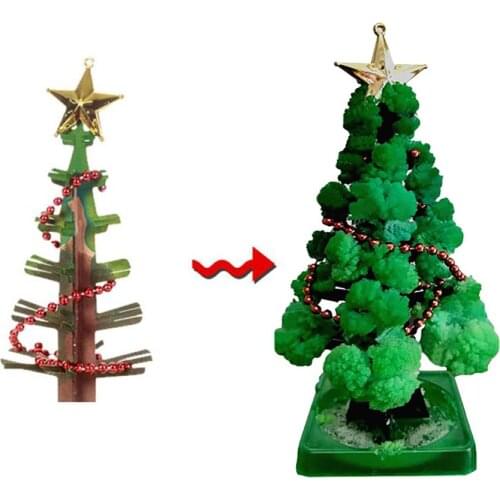 Paper Tree Magic Growing Tree DIY Visual Crystals Magically Funny Christmas Trees Kids Novelty Toys Christmas For Kid Gifts