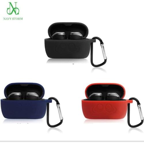 Case for Jabra Elite 75t Case Cover Anti-Lost Shockproof Easy Carrying Silicone Case Accessories SoftStorage Travel case