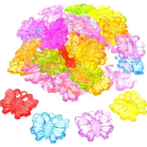 Baby early learning educational toy transparent crystal buttlefly toy rainbow color montessori learn color math for light table