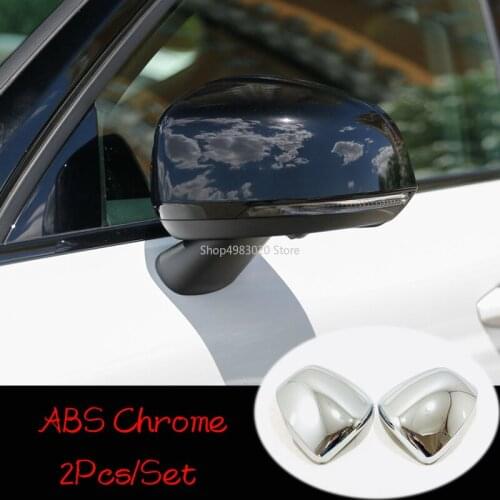 For Volvo XC40 T5 2017 2018 2019 ABS Chrome/Carbon Fibre Car rearview mirror decoration Cover Trim car styling accessories 2pcs