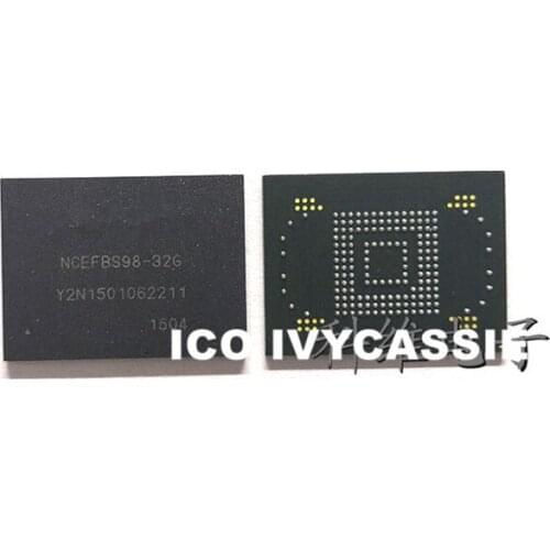 NCEFBS98-32G eMMC BGA169 NAND Flash IC 32GB Memory Store Chip Soldered Ball