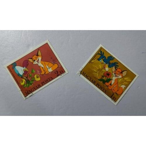 2pcs 1982 Hungary H23 ， Post Stamps Postage Collection