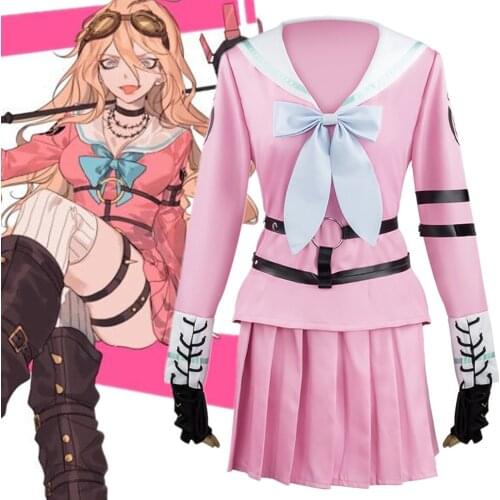 Anime Danganronpa V3 Miu Iruma Cosplay Costume Suit Adult Top Short Skirt Accessories Set Clothing