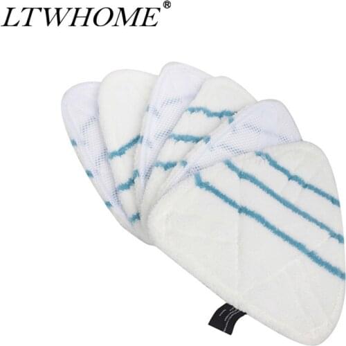 LTWHOME Design Blue Stripes Microfibre Replacement Pads Fit for Holme Steam Mop HSM2001