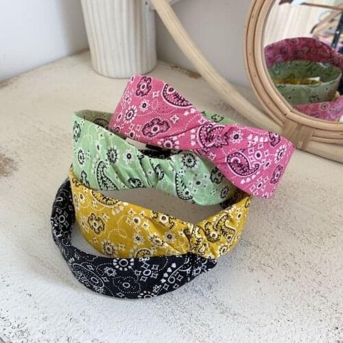 MISANANRYNE Fashion Cute Headband Temperament Hairband For Women Girls Printing Dot Hair Hoop Band Accessories Headdress