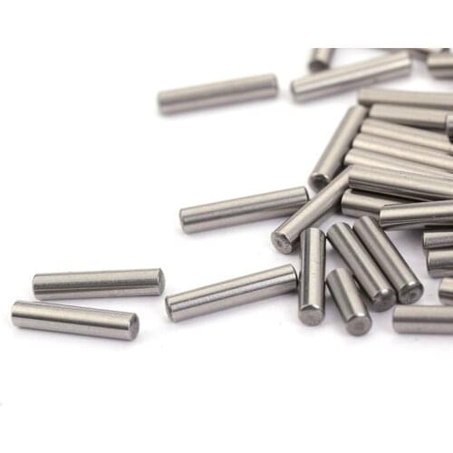 Total Length 15.8mm100Pcs/Pack Cylindrical Positioning Pin Stainless Steel Fixture Dowel Positioning Pin Metal Processing