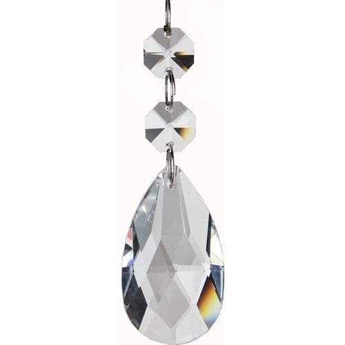 Pendants-teardrop Chandelier Crystal Pendants Glass Pendants Beads Pack of 10 for christmas tree decoration drop
