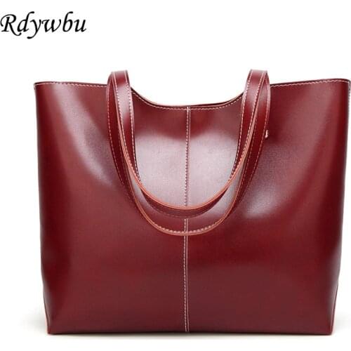 Rdywbu New Fashion PU Leather Shoulder Bag Women Luxury Big Capacity Tote Handbag Girls Classic Hand Bag Sac Bolsos Mujer B463