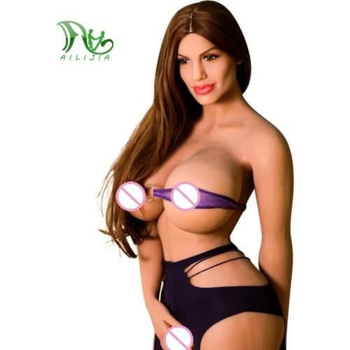 AILIJIA 176cm Real Dolls for Men Sex Luxury Lifelike Silicone Adult Sex Dolls with Flexible Metal Skeleton Oral Anus Pussy