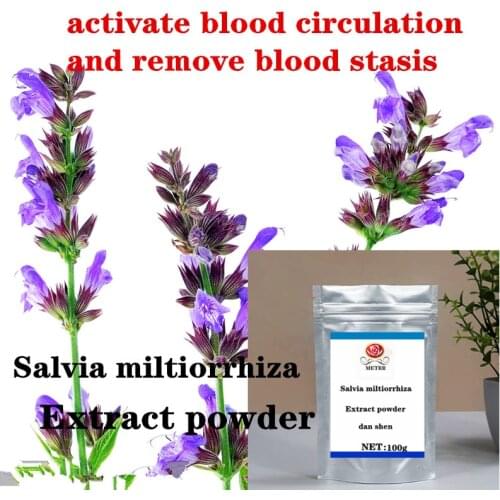 Salvia Miltiorrhiza Extract Powder 10:1 Tanshinone, A Large Number of Stock, Dan Shen, Good Quality