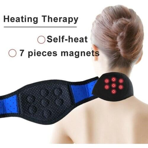 Hot Sale Neck Brace Magnetic Therapy Tourmaline Neoprene Neck Support Self Heating Neck Magnet Protect Band For Neck Pain