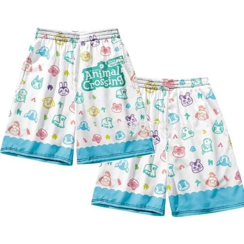 New Game Animal Crossing Shorts Cosplay Costume Tom Nook Tee Men Women Summer Beach Shorts Cosplay Costume Casual Shorts