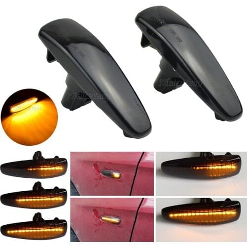 LED Dynamic Turn Signal Light Side Marker Lamp For Mitsubishi Lancer Evolution Evo X Outlander Sport RVR ASX Mirage 2014