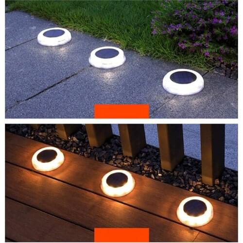 LED Solar Lawn Lights Outdoor Waterproof Solar Powered Buried Street Lamp Garden Villa Decorative Solar Light