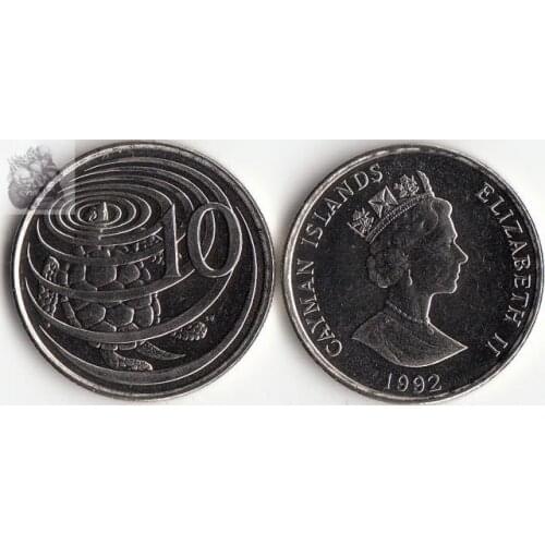 Cayman Islands 10 Cents America Coins Decor New Original Coin UNC Commemorative Edition 100% Real