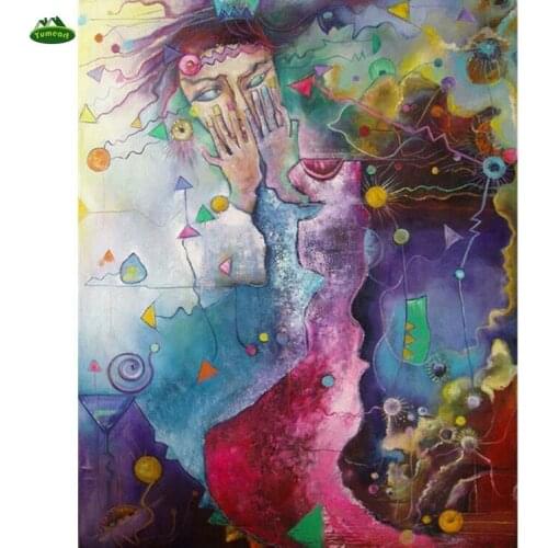 YUMEART High quality home Decor abstract Characters Diamond Embroidery Rhinestone 5D Cross Stitch needlework Diamond Painting