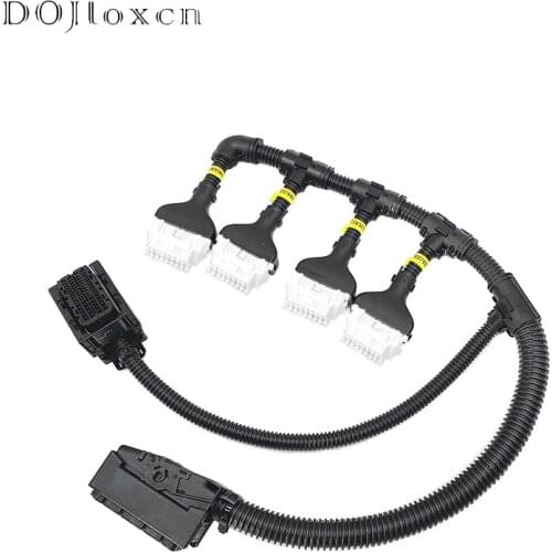 1 Set EDC17 Automotive 94 Pin 60 Pin ECU Plug PC Board Socket With Wiring Harness Common Rail Connector For Bosch All Series