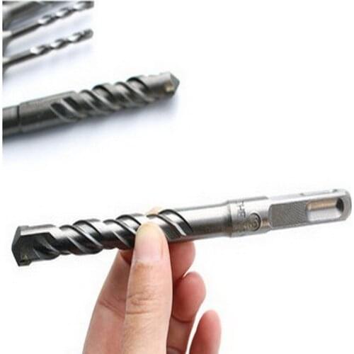 Free shipping 1PC four hollow square shank 6-12*200mm hard alloy Tip electric hammer Drill Bit for concrete/brick/wall opening