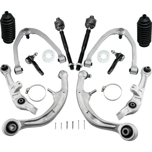 12pc Front Control Arm Ball Joints Tierods for Infiniti G35 for Nissan 350Z RWD 2003 2004 2005 2006-2009 K621690 K621936 K621372