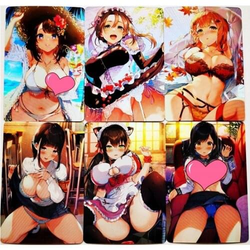 9pcs/set ACG Sexy Girl Campus Girl Sexy H No.2 Refraction Toys Hobbies Hobby Collectibles Game Anime Collection Cards