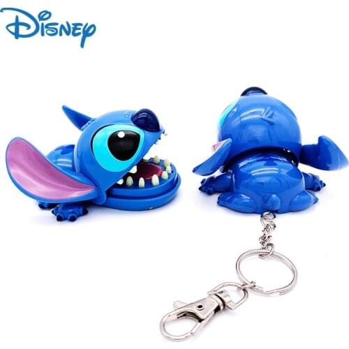 One Piece Mini Lilo & Stitch Disney Figurine Keychain In Box Figet Toys Animal Figurines Angel Figure Key Chain Accessories Gift