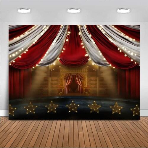 Circus photography backdrop animals elephant theme decoration happy birthday background for photo booth studio newborn kids prop