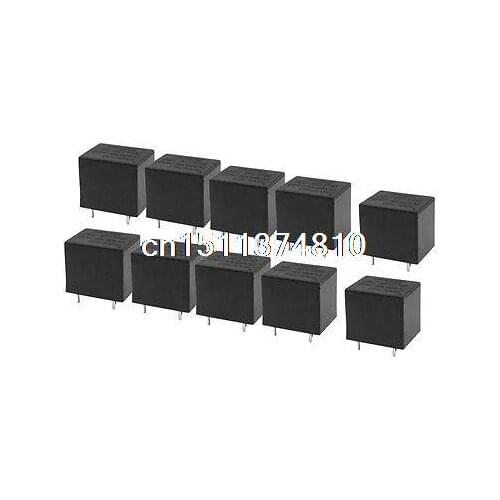 DC 12V Coil SPDT 5 Pin 1NO 1NC Mini Power Relay PCB Type JQC-3FT73 10 Pcs