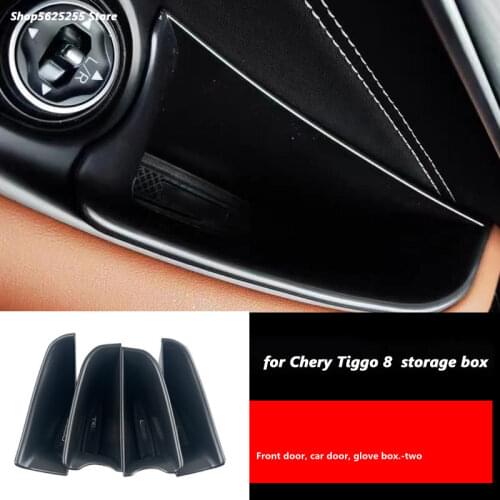 For Chery Tiggo 8 2018 2019 2020 2021 Car Door Inner Armrest Handle Door Storage Box Central Armrest Multifunctional Storage Box