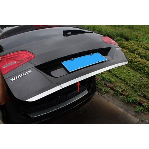 For Volkswagen Sharan 2012-2019 stainless steel trunk door decorative strip anti-scratch protection car accessories