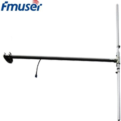 FMUSER DP100 Half Wave FM Dipole Antenna Wholesale FM Transmitter Antenna With 8M BNC-SL16 Cable High Gain 88-108MHz