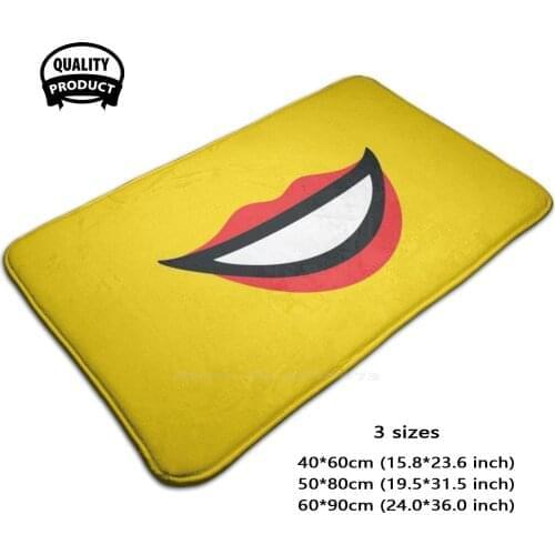 Cute Lips Funny Afol 3D Household Goods Mat Rug Carpet Foot Pad Afol Ure Legolover Bricks Movie Go Facial Face Cover Adult Fan
