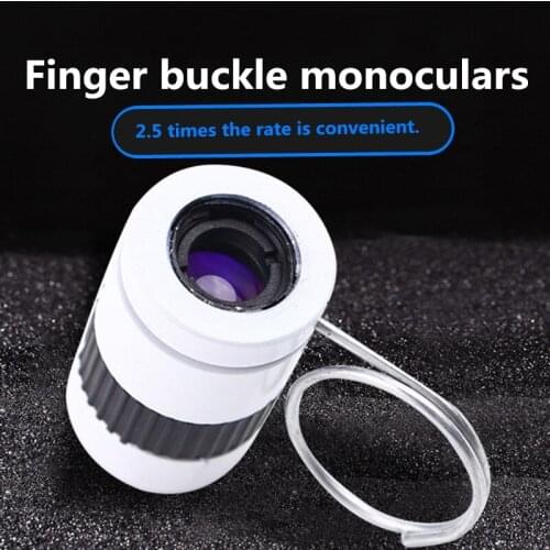 New style mini pocket miniature telescope high quality 2.5X17.5mm finger buckle telescope professional portable mini telescope