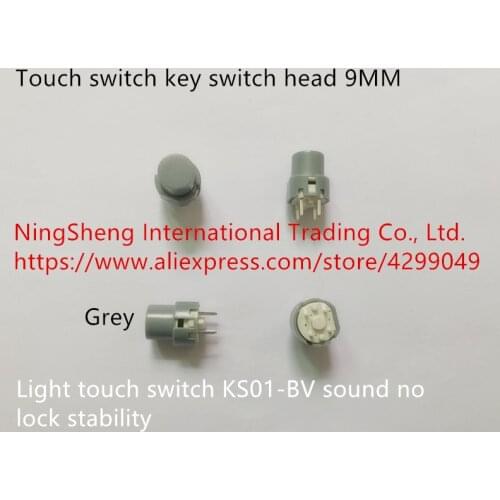Original new 100% import touch switch key switch head 9MM light touch switch KS01-BV sound no lock stability
