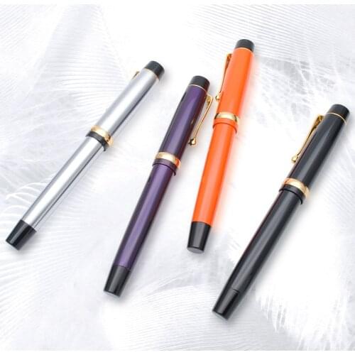 Jinhao 15 Metal Fountain Pen with Golden Clip M Nib 0.7mm Ink Pen