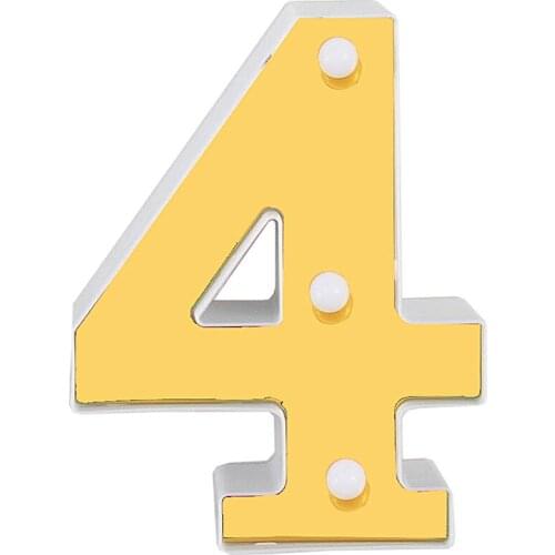 Solar Led Light Outdoor Led Number Lights Beautiful Night Light Battery Powered For Home Party Wedding Decoration Tue88