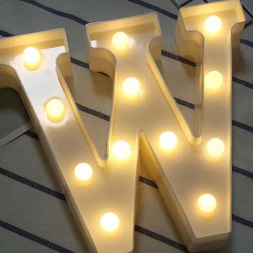 Nordic Style Home Decor Luminous LED Letter Night Light Without Battery Scandinavia Decor For Wedding Party Decoration Kids Room