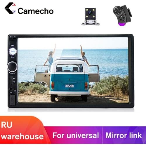 Camecho 7" Universal 2 din Car Multimedia Player Autoradio 2din Stereo 7" Touch Screen Video MP5 Player Auto Radio Backup Camera